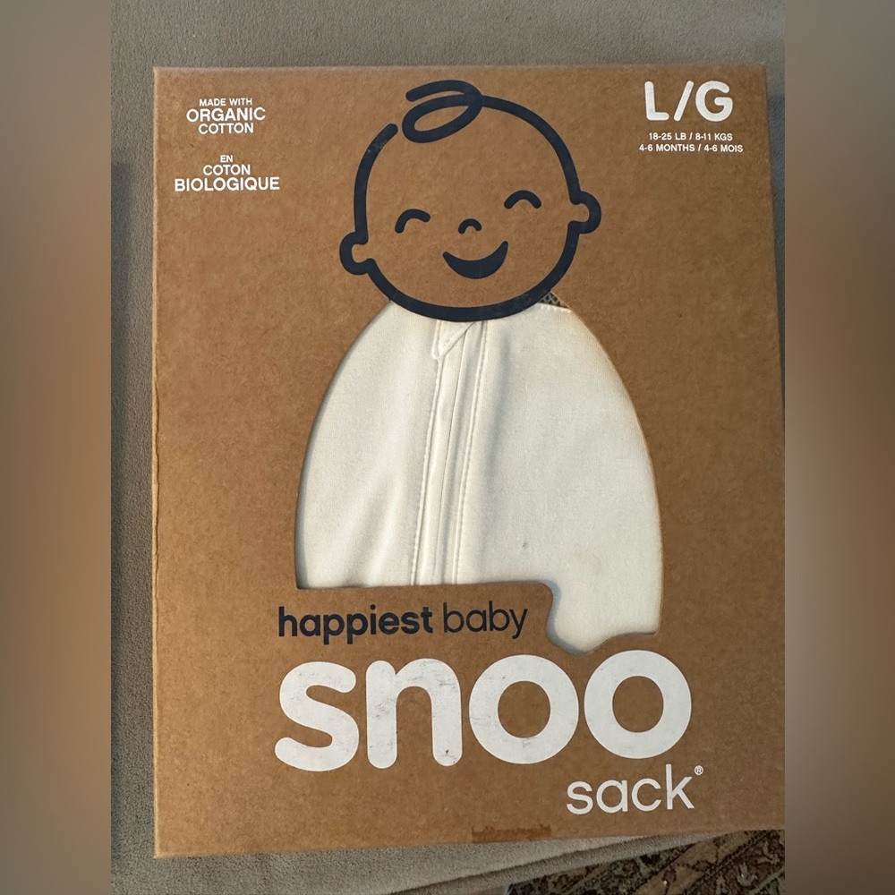Happiest Baby Snoo Sack - White Size L